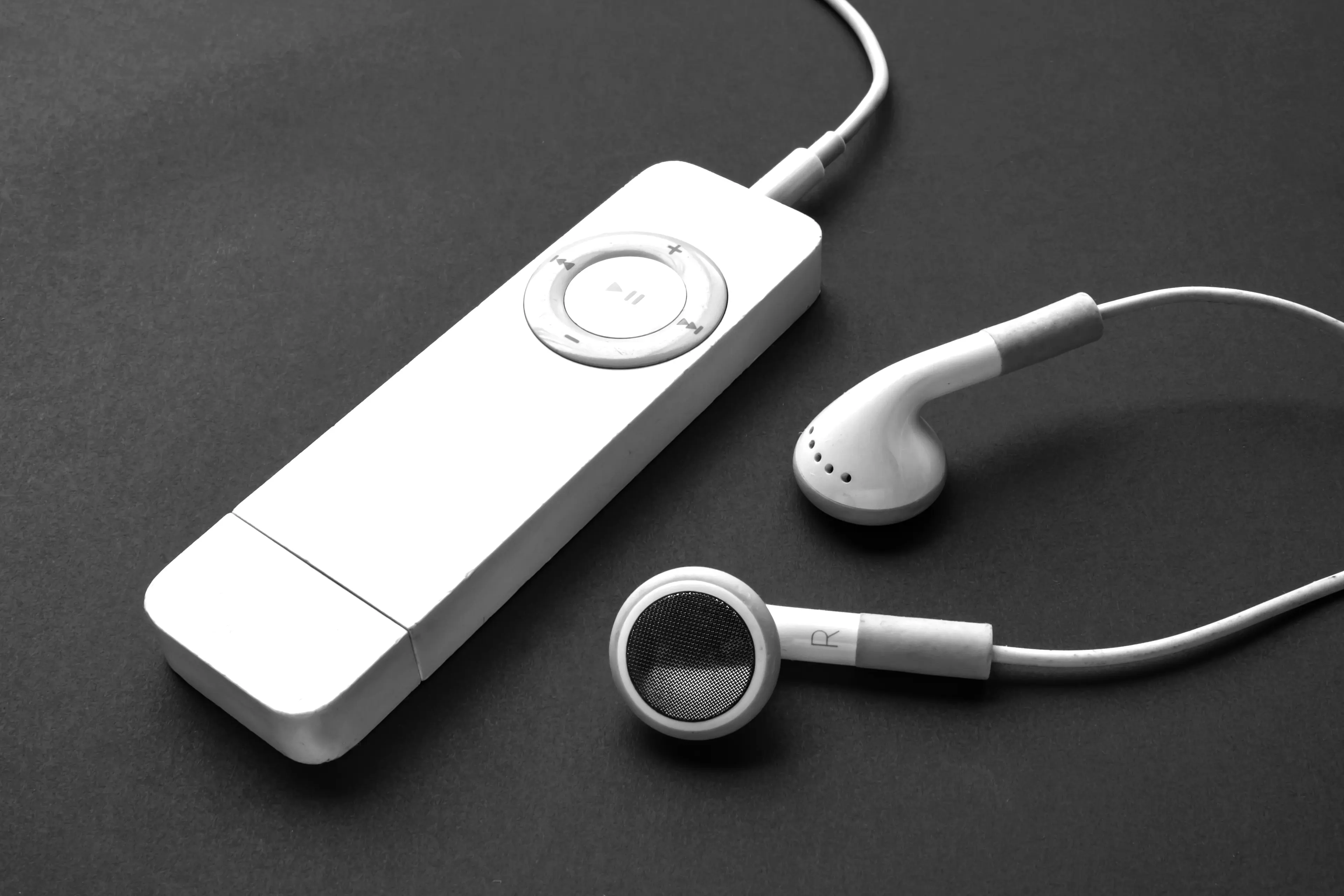 iPod and earbuds